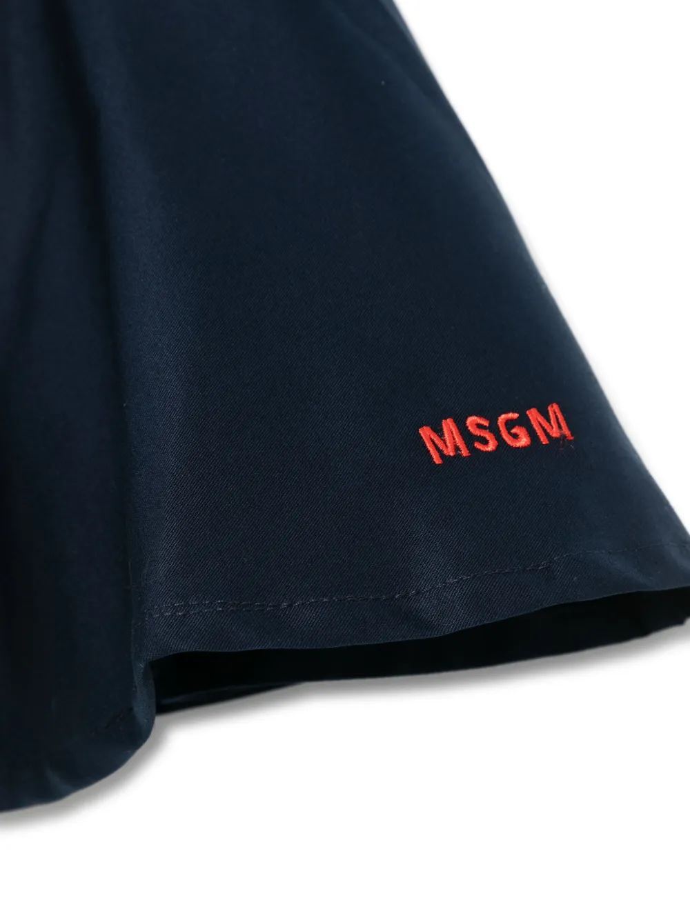MSGM Kids Mini-rok met gelaagd detail Blauw