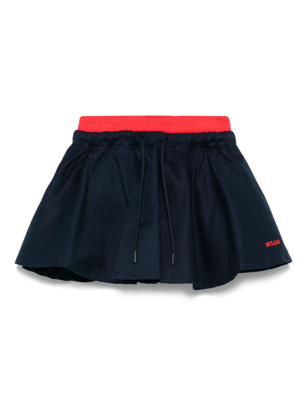 Image 1 of MSGM Kids Saia com detalhe de sobreposição