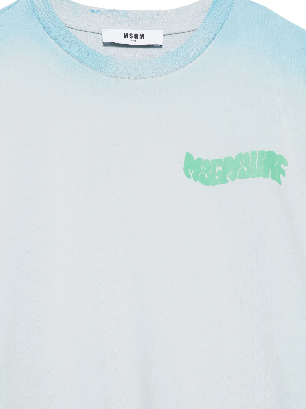 MSGM Kids T-shirt met logoprint Blauw