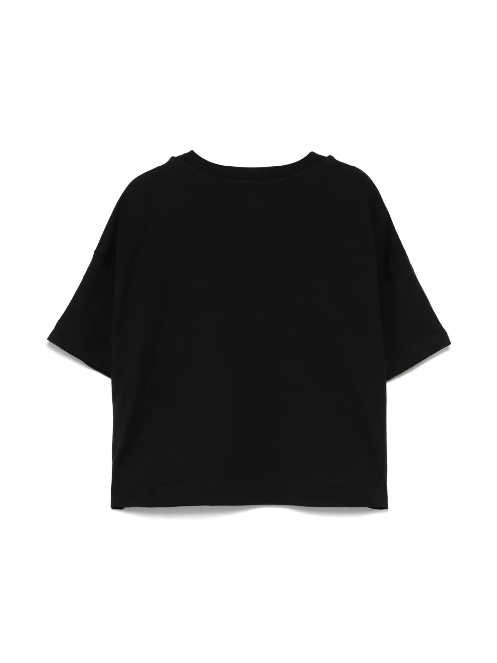 MSGM Kids T-shirt met kralenlogo - Zwart