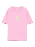 MSGM Kids logo-embossed T-shirt - Pink