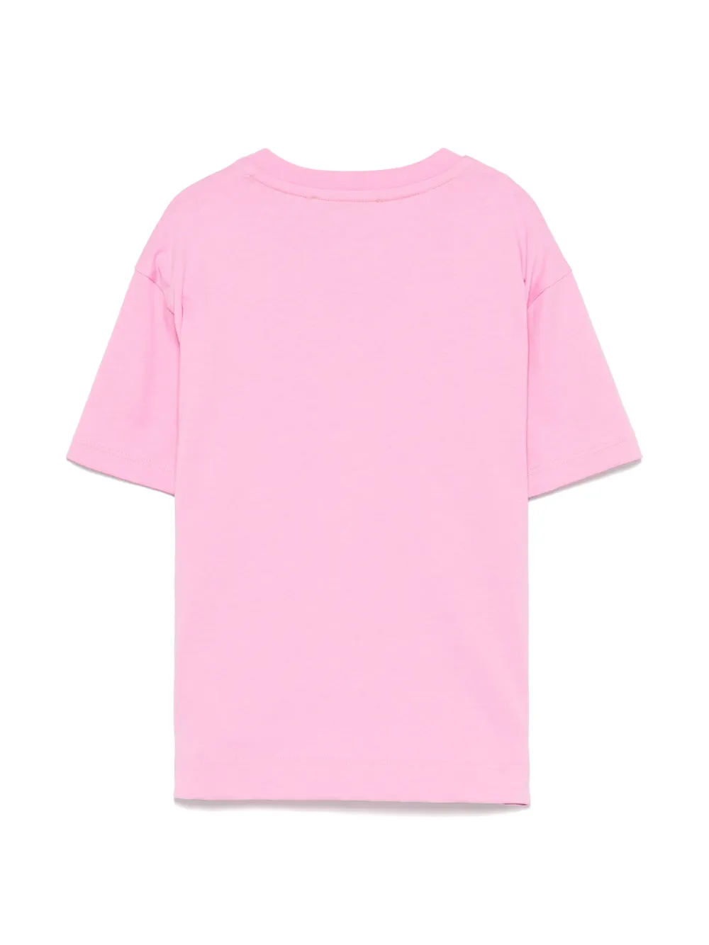 MSGM Kids T-shirt met logo-reliëf - Roze