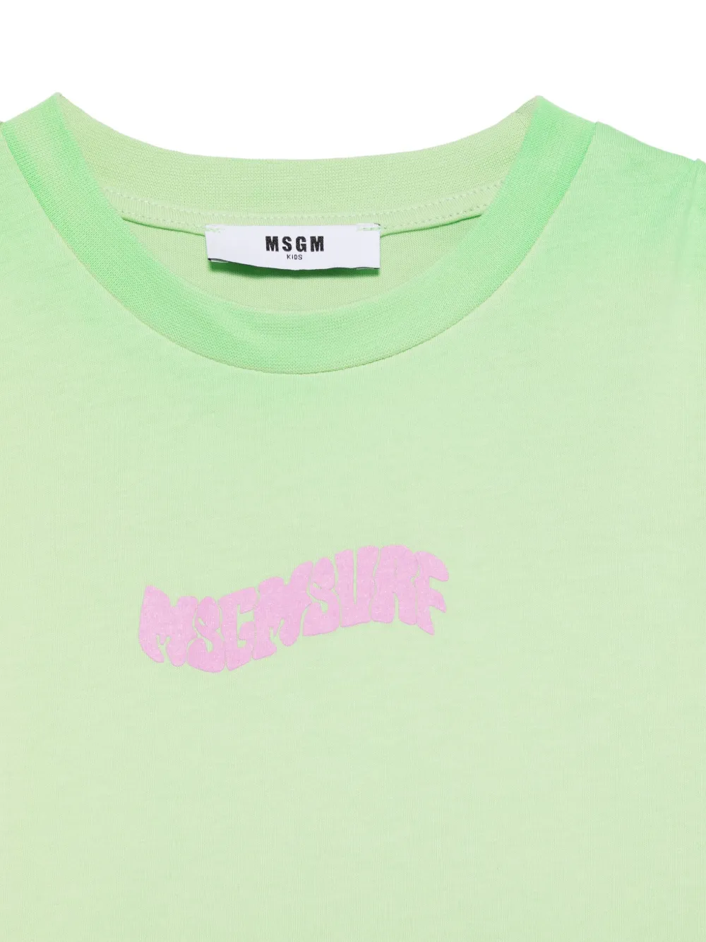 MSGM Kids Jersey T-shirt Groen