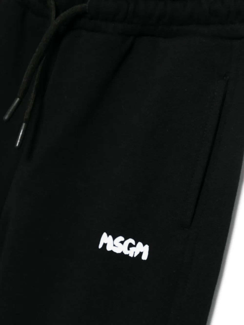 MSGM Kids Joggingbroek met logoprint Zwart