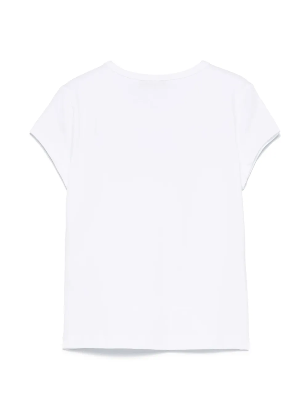 MSGM Kids Stretch-jersey T-shirt - Wit