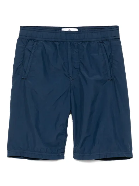 Stone Island Junior logo-patch shorts