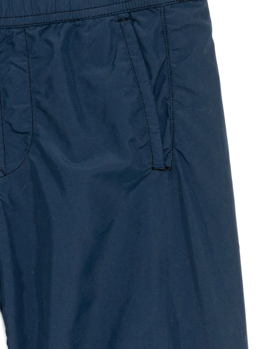 Stone Island Junior Shorts met logopatch Blauw