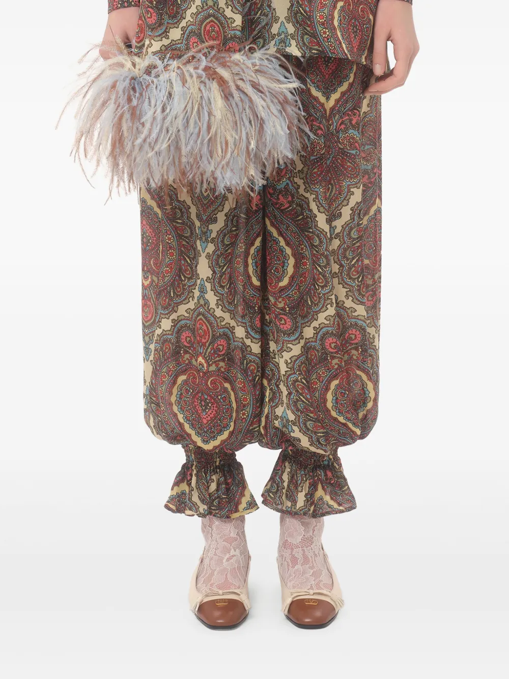 Valentino Garavani Voyage broek met print Rood