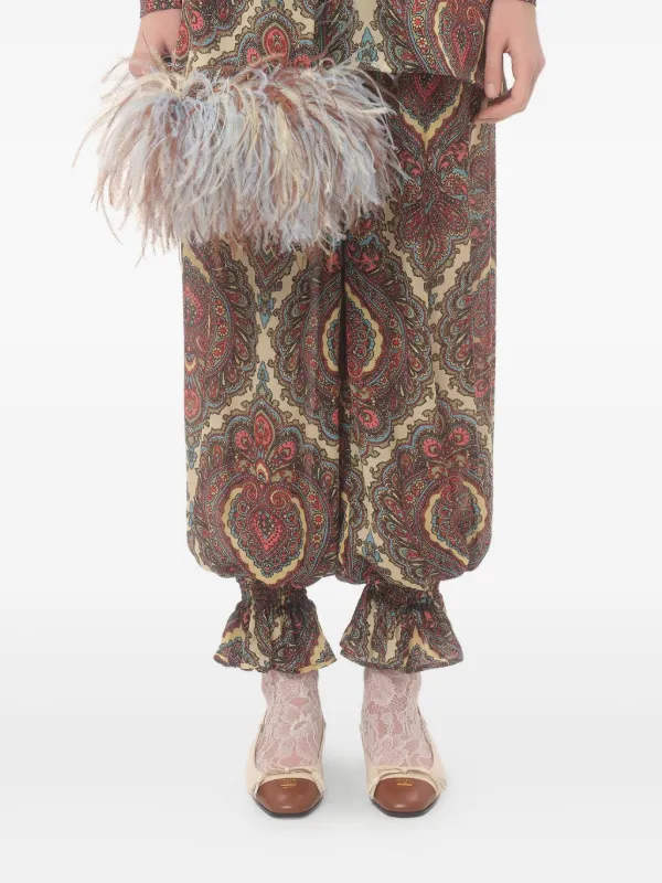 【関税込み】VALENTINO GARAVANI 'VOYAGE IMAGINAIRE' PANTS Valentino Garavani Voyage Imaginaire-print Trousers | Red