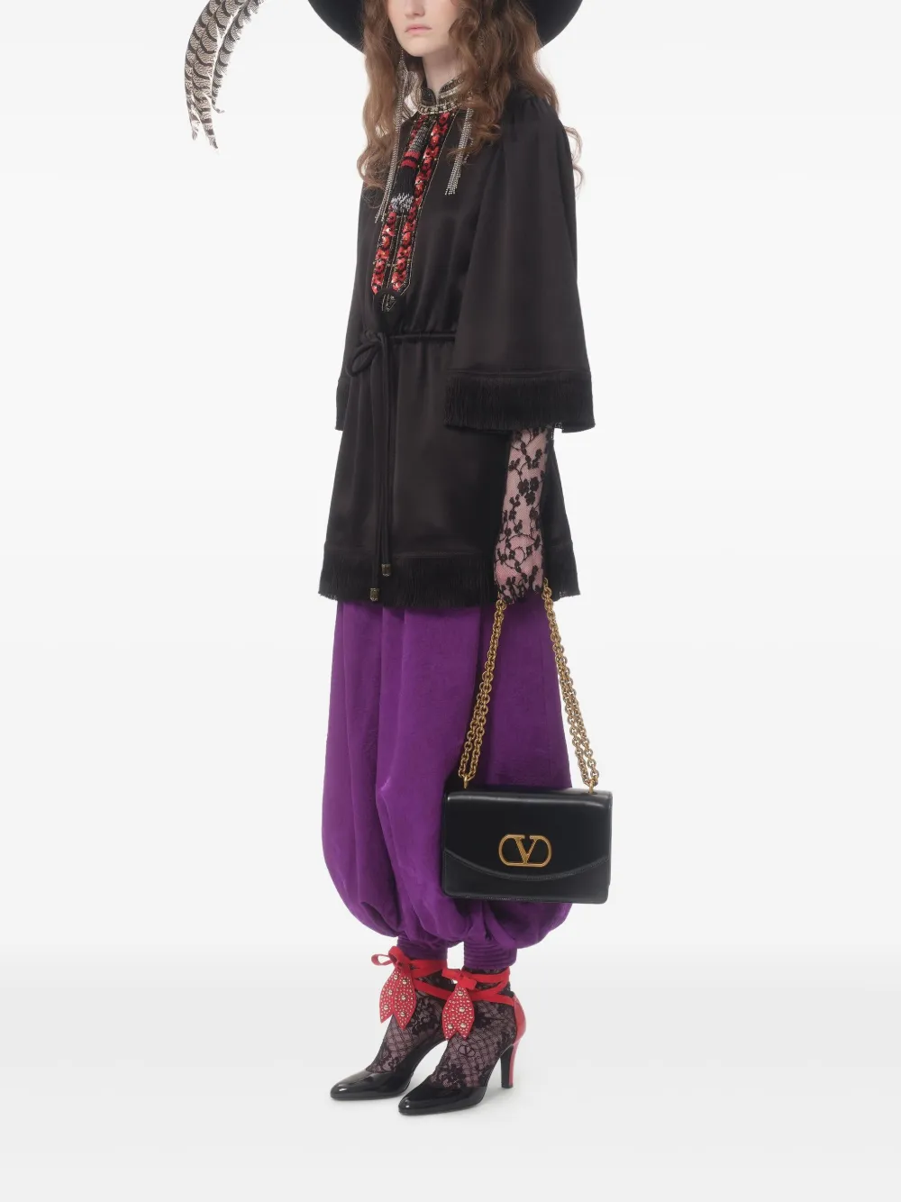Valentino Garavani Apres L'Hiver broek - Paars
