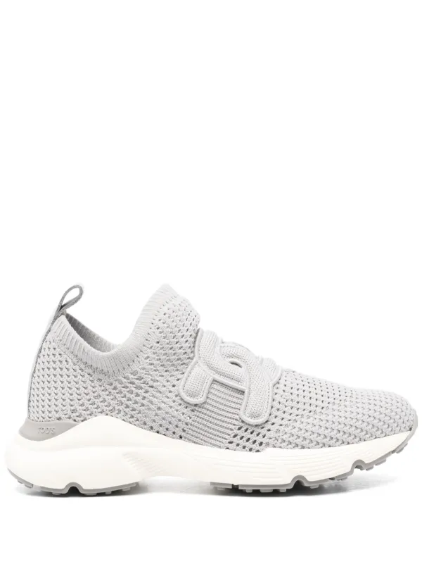 スニーカー TOD'S WHITE AND GREY LEATHER KATE SNEAKERS 28439036_57798295_600.jpg