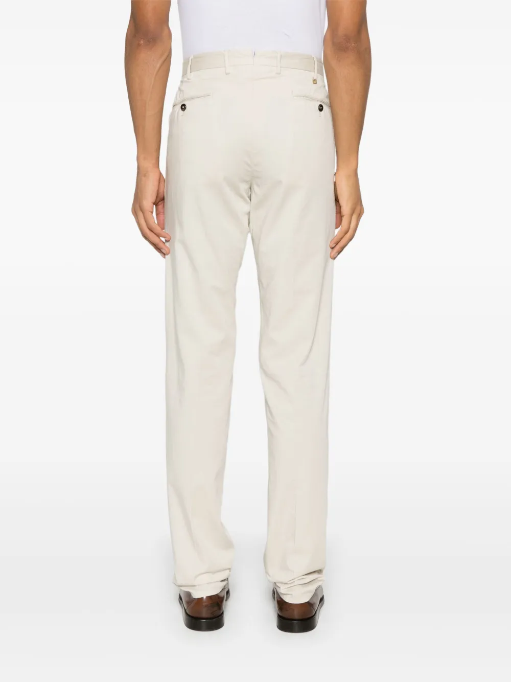PT Torino Chino met toelopende pijpen Beige