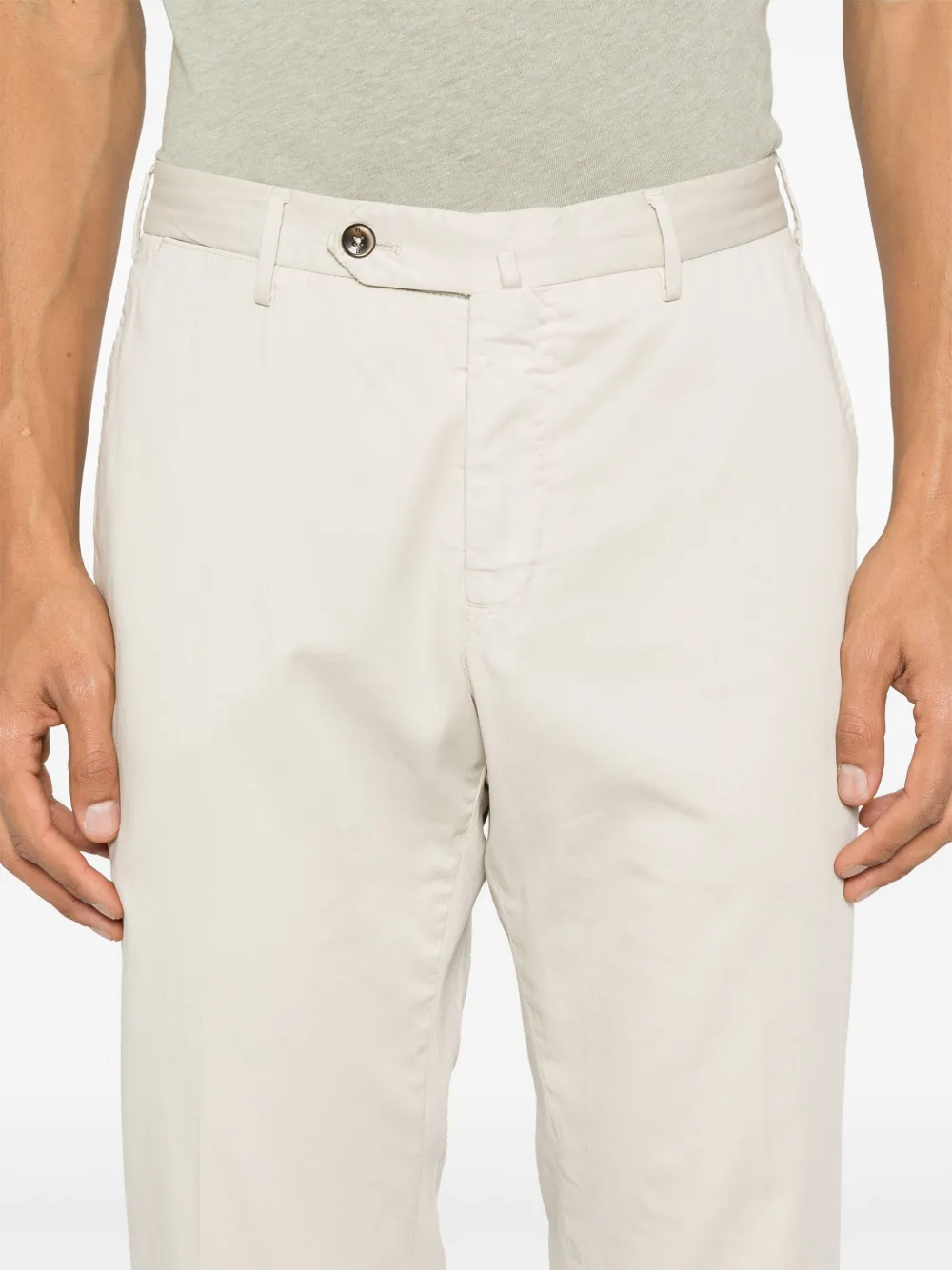 PT Torino Chino met toelopende pijpen Beige