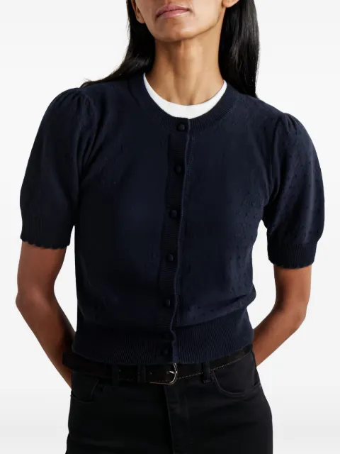 FRAME pointelle-knit cardigan 