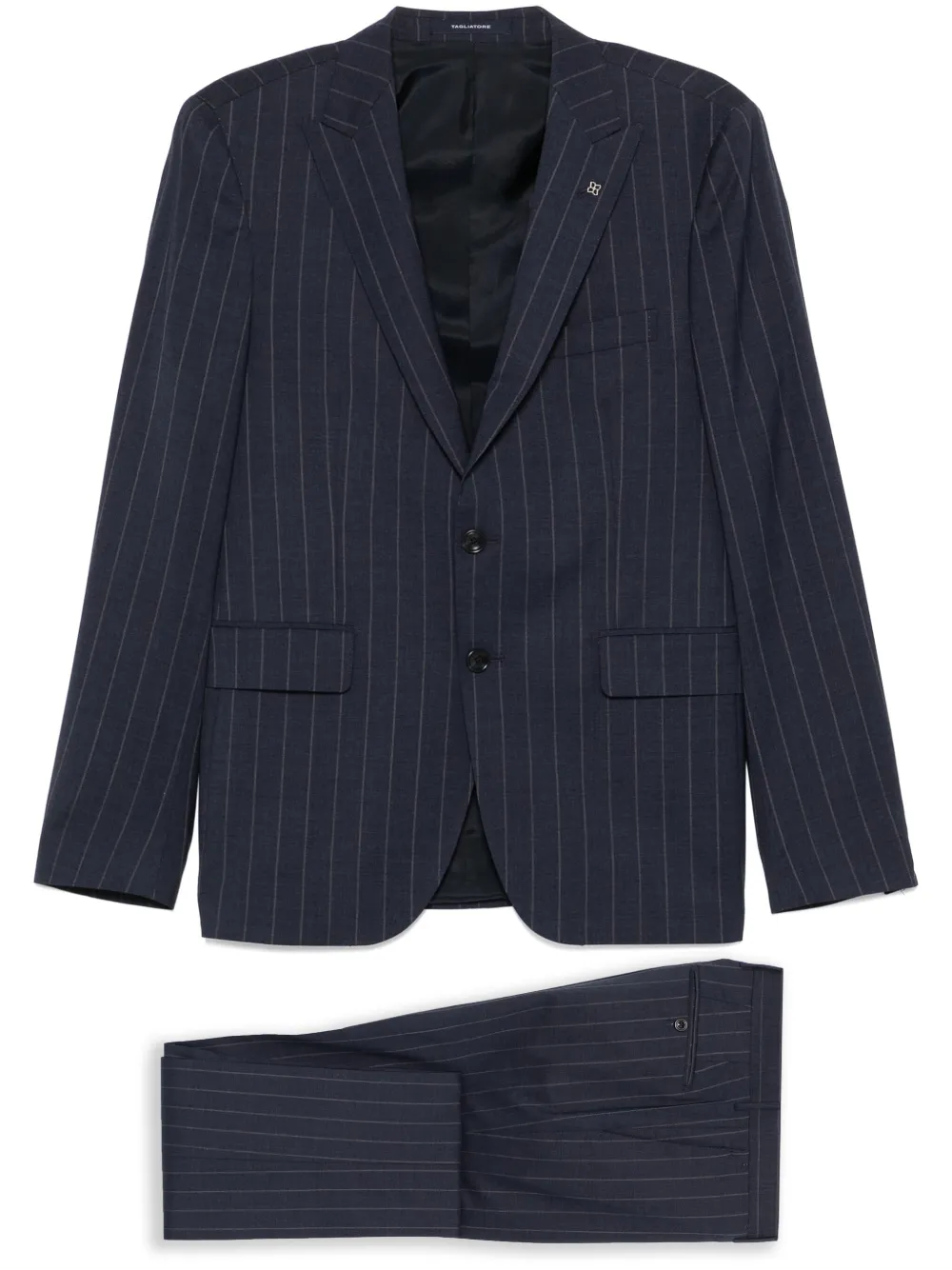 Tagliatore traje con botones y motivo de rayas | azul | Image 1