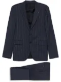 Tagliatore striped single-breasted suit - Blue
