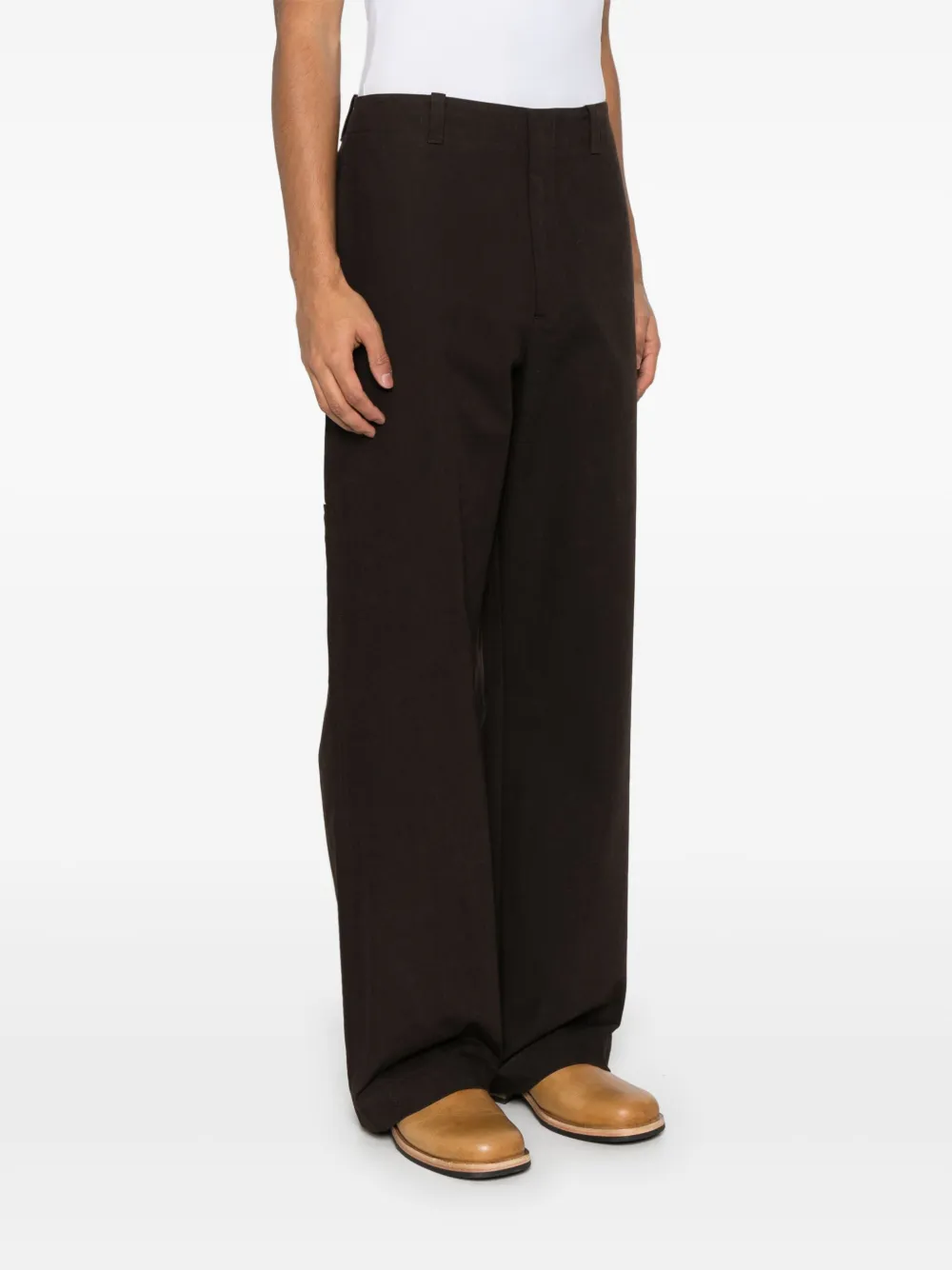 Jil Sander Canvas broek Bruin