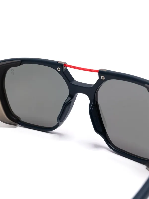 Tag Heuer Eyewear スクエアフレーム サングラス | ブルー | FARFETCH JP