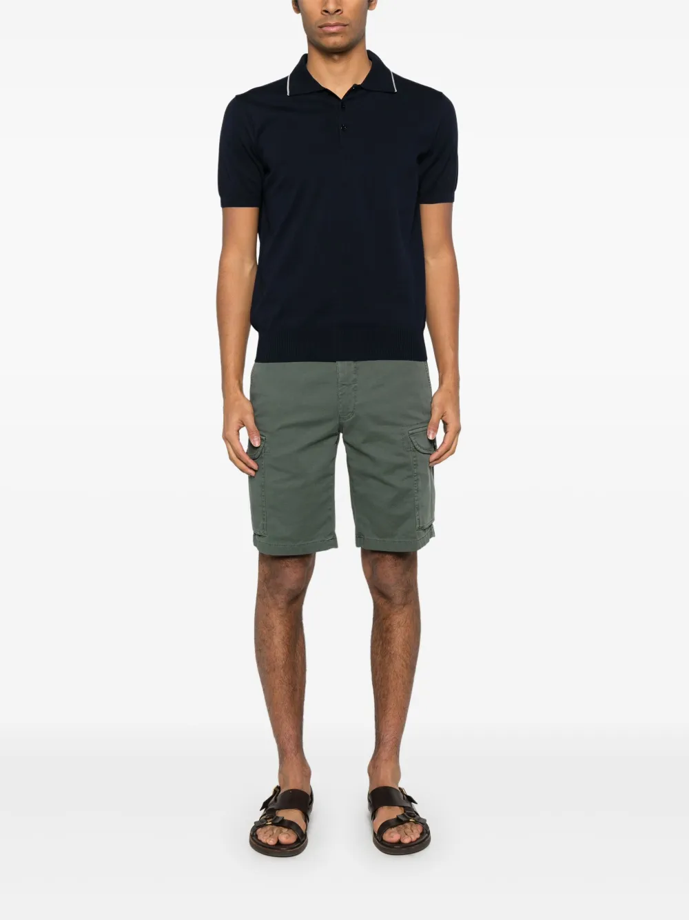 Incotex Cargo shorts - Groen