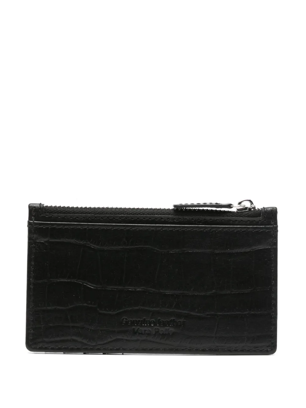 John Richmond Croc-embossed Cardholder In 黑色