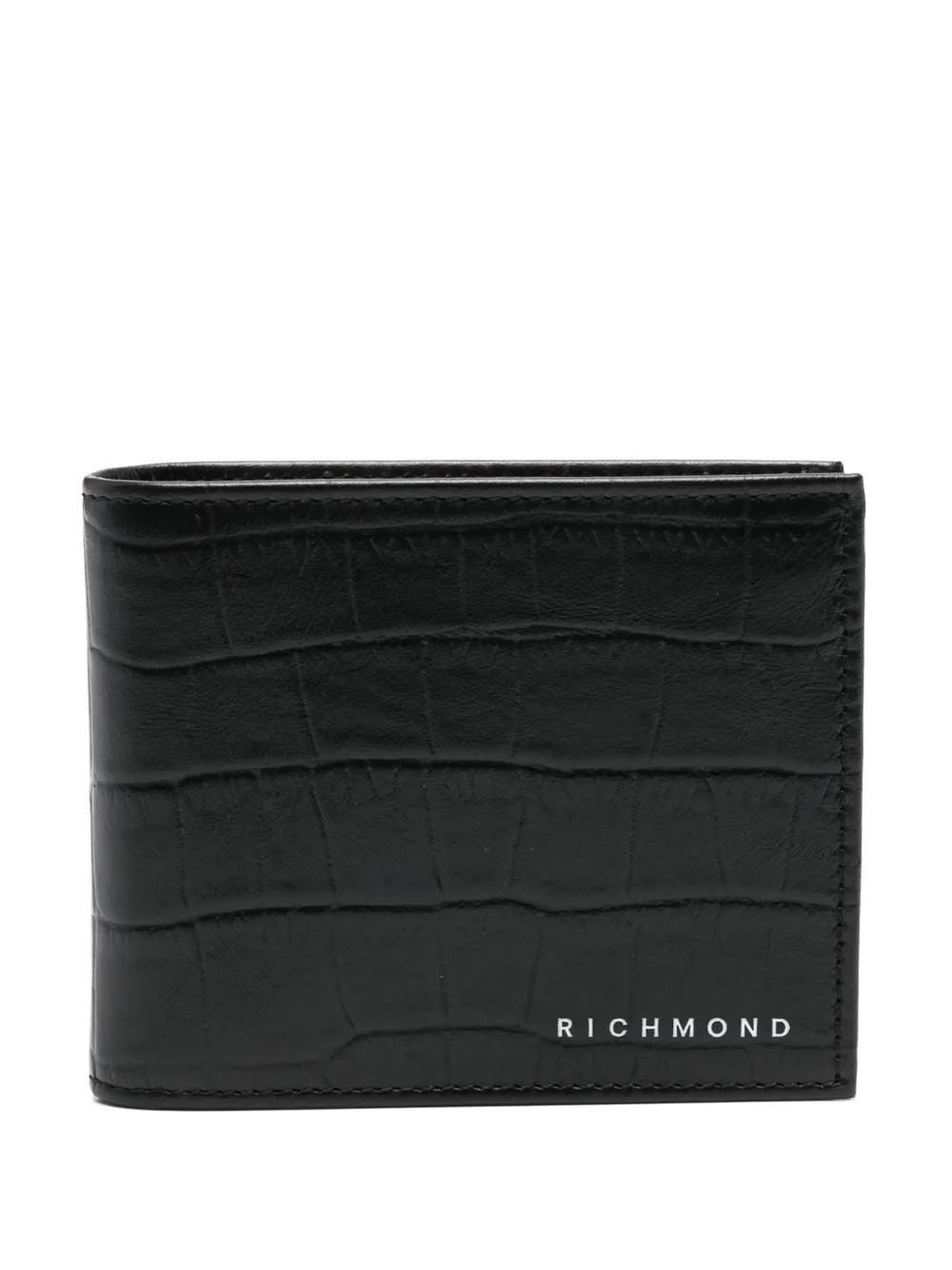 John Richmond logo-print leather wallet | Black | Image 1