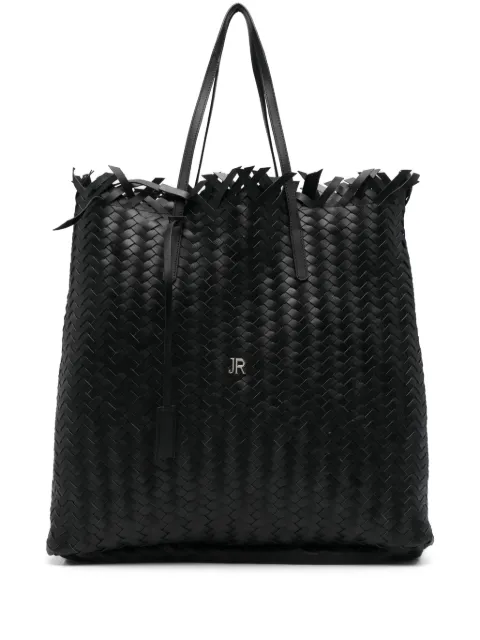 John Richmond tote con diseño entretejido