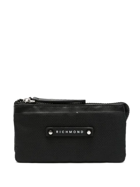 John Richmond logo-patch wallet