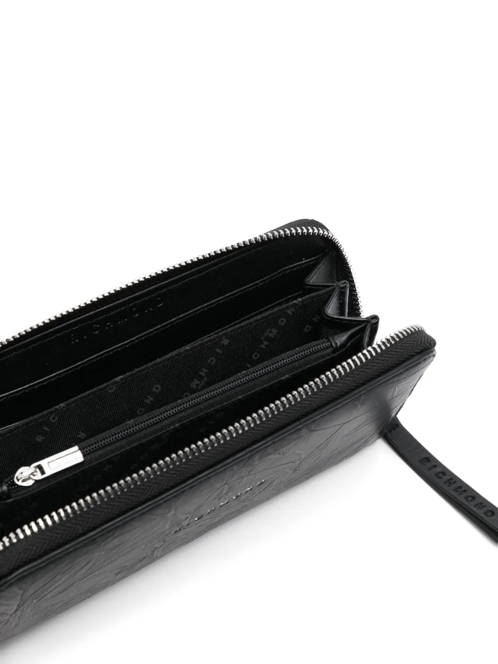 John Richmond Logo-stamp Wallet In Black