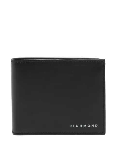 John Richmond محفظة جلد بطبعة شعار الماركة