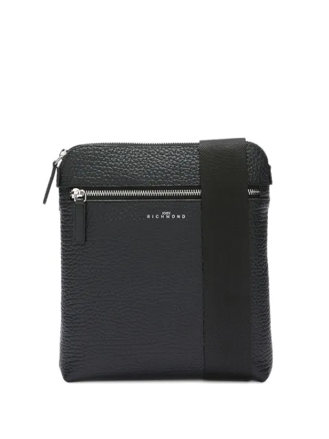John Richmond zip messenger bag
