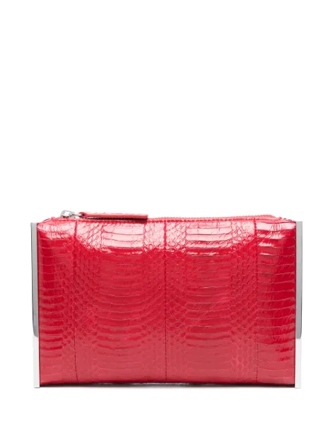 John Richmond leather clutch bag