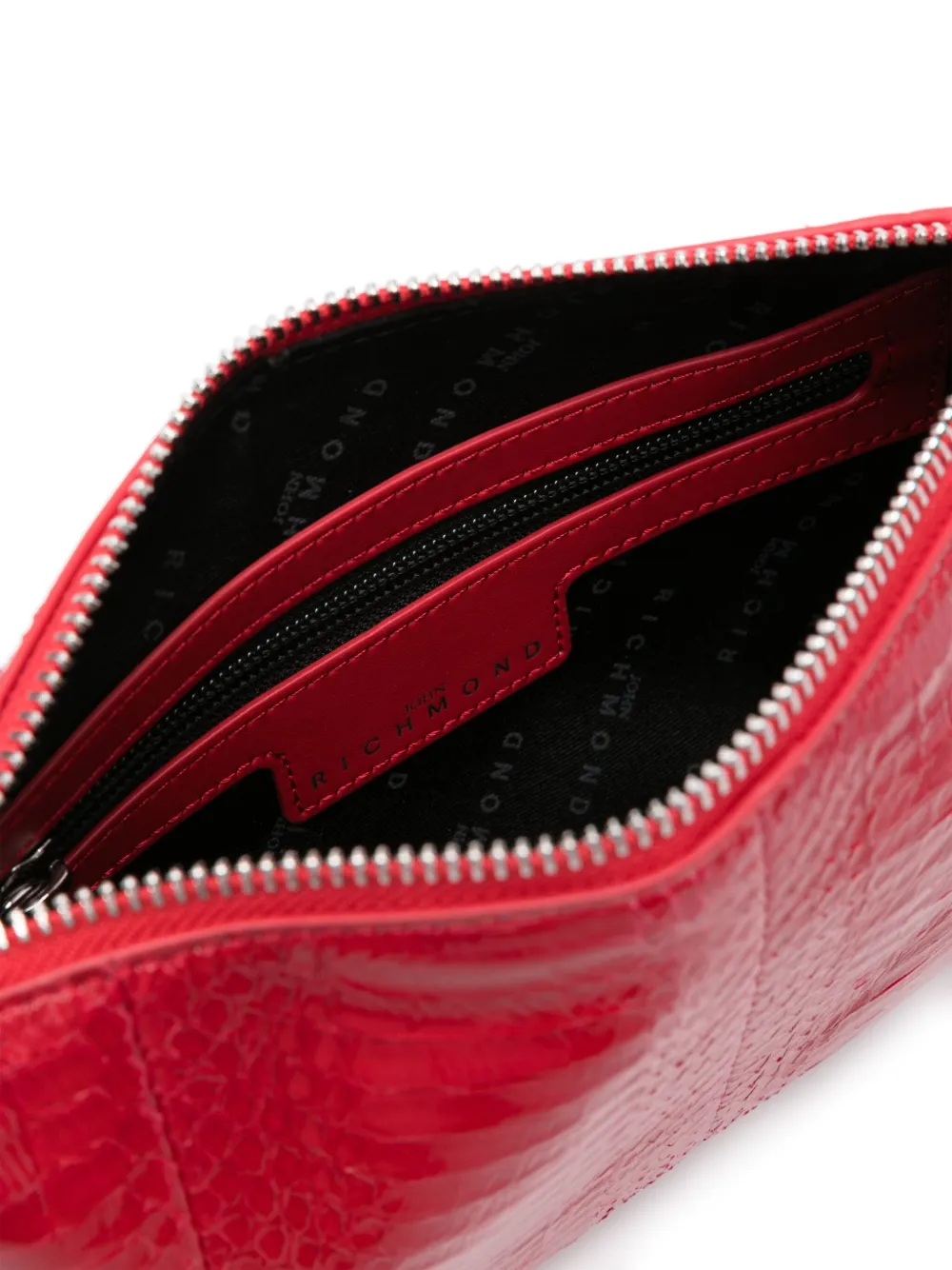 John Richmond Leren clutch Rood