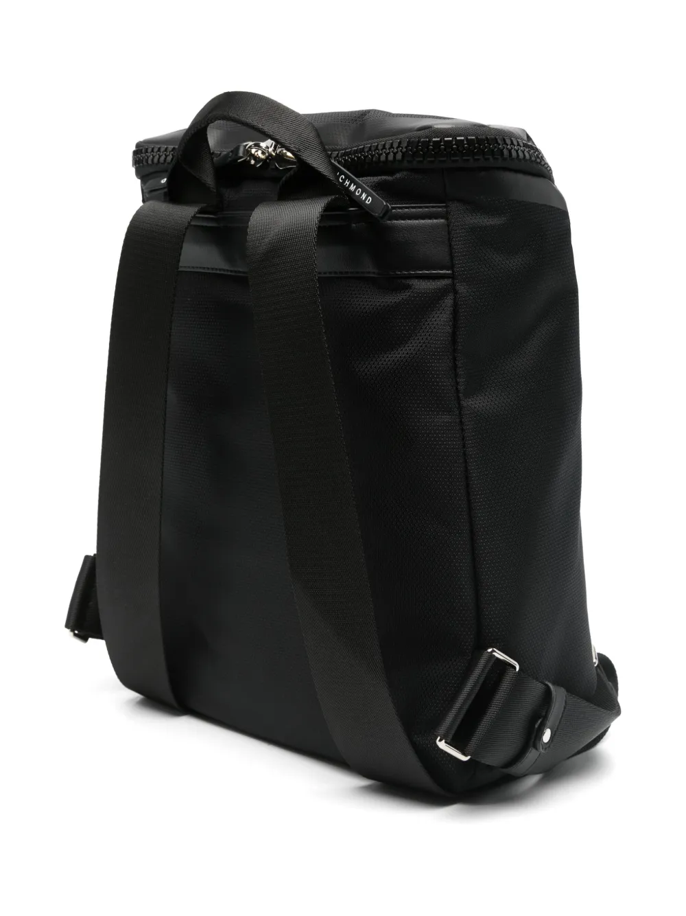 John Richmond Rugzak met logoprint Zwart