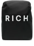 John Richmond logo-print backpack - Black