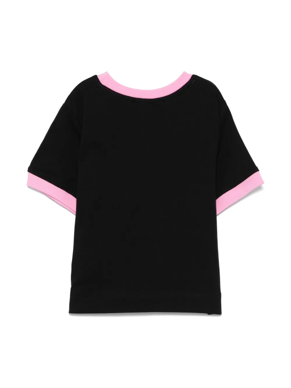 MSGM Kids T-shirt met logo-reliëf - Zwart