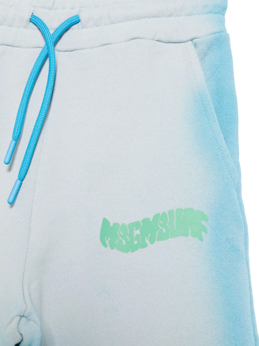 MSGM Kids Joggingbroek met verfspray-effect Blauw