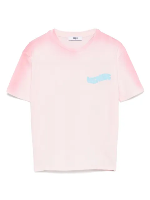 MSGM Kids playera con logo estampado