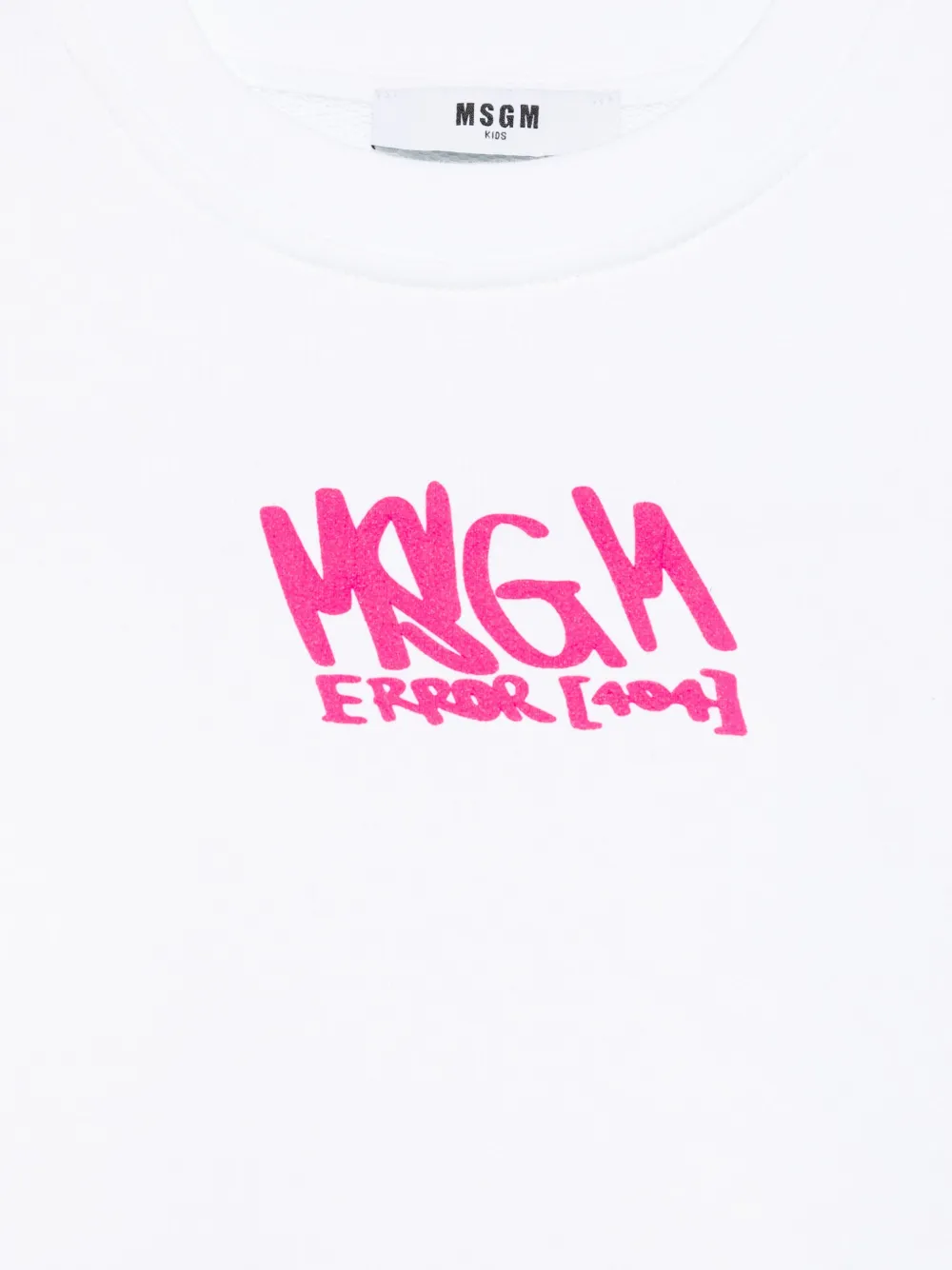 MSGM Kids Sweater met logoprint Wit