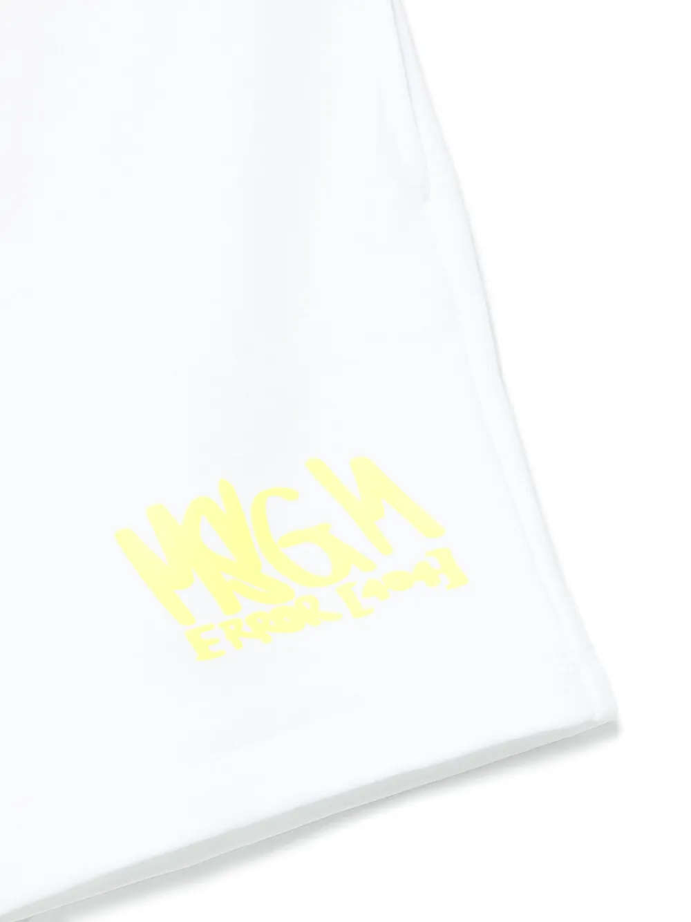 MSGM Kids Shorts met logo-reliëf Wit