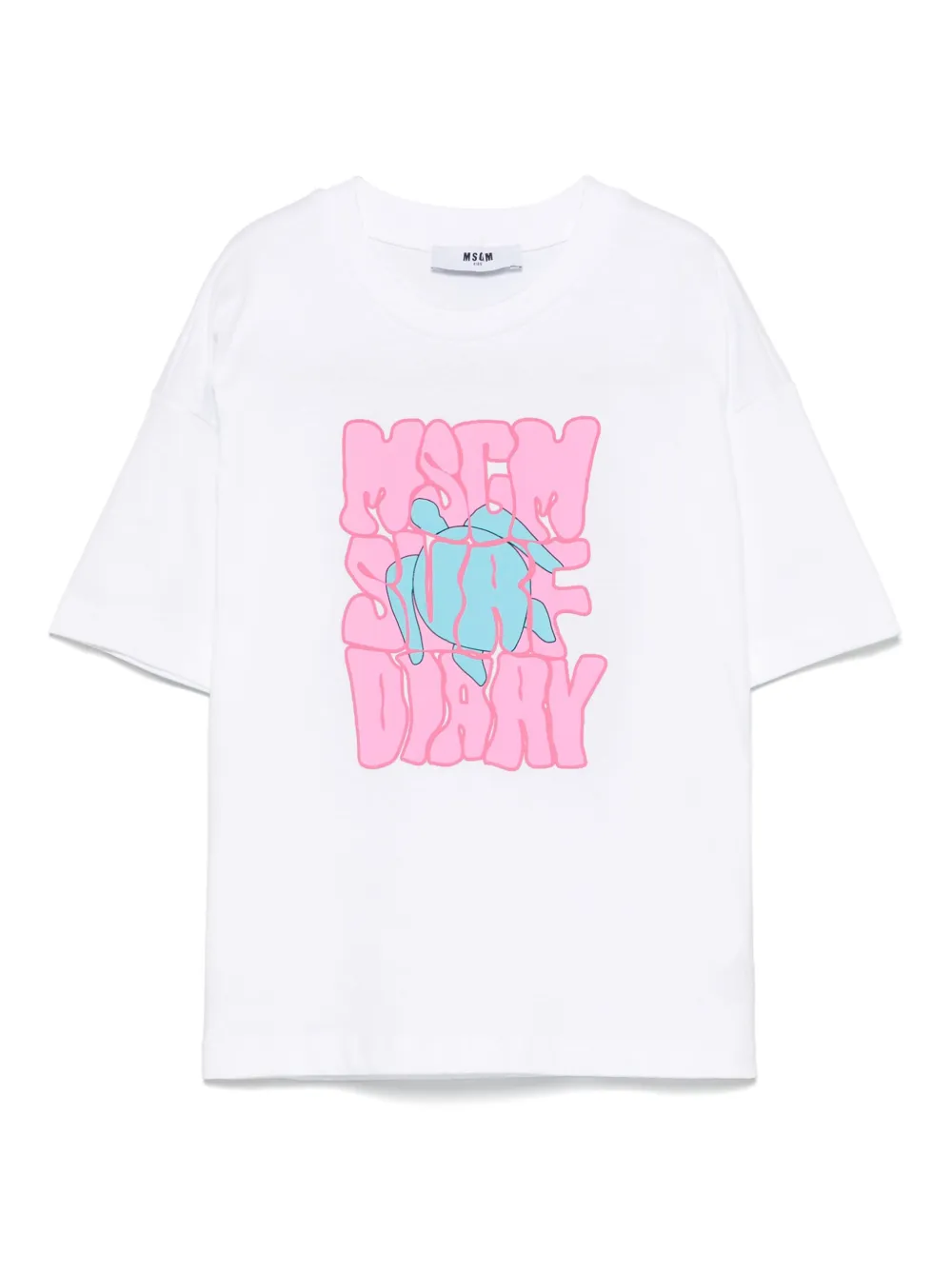 MSGM Kids playera con logo en relieve | blanco | Image 1