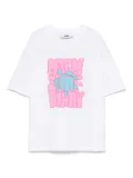 MSGM Kids logo-embossed T-shirt - White