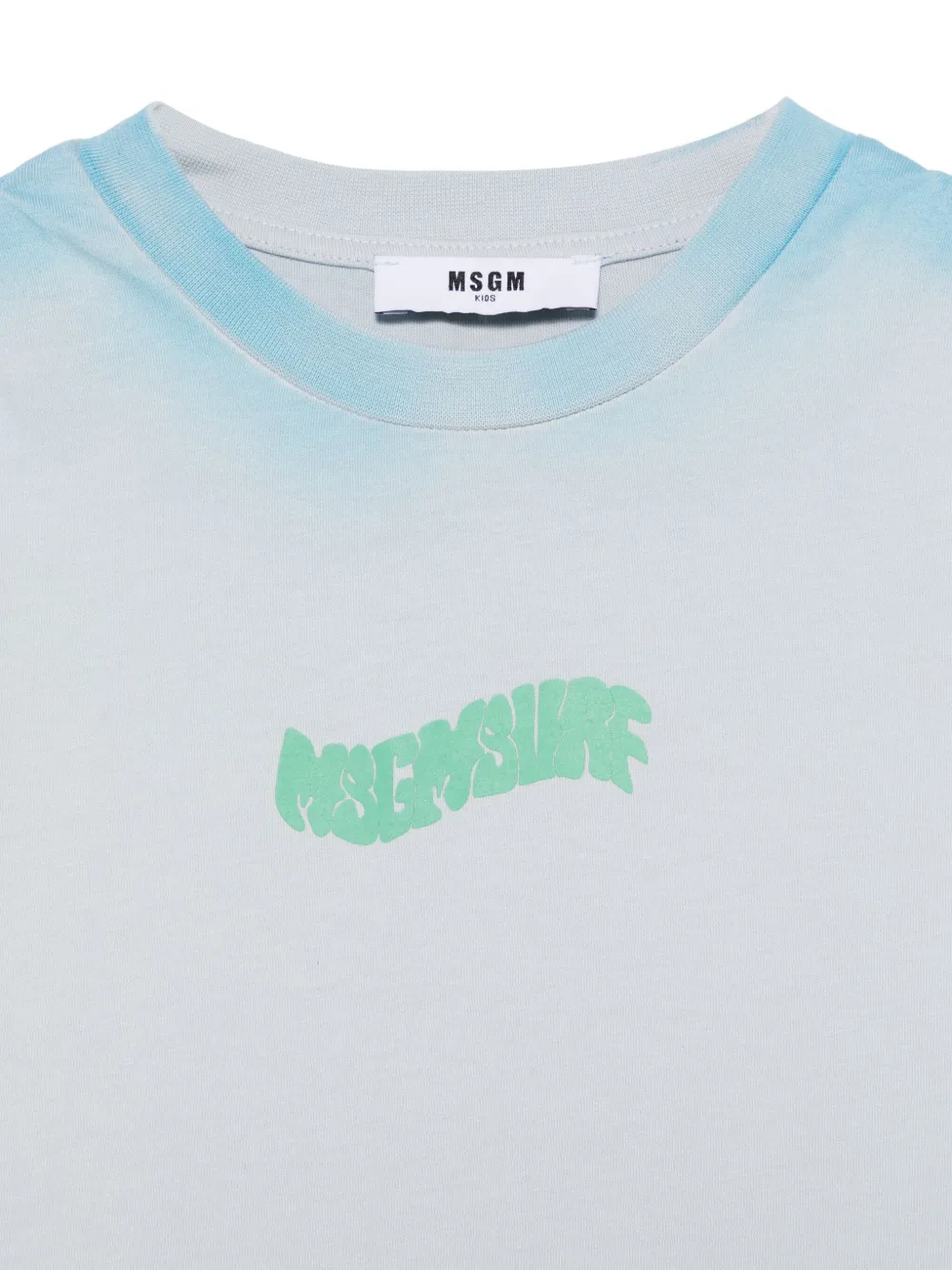 MSGM Kids Jersey T-shirt Blauw