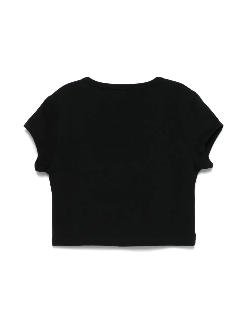 MSGM Kids T-shirt met geborduurd logo - Zwart