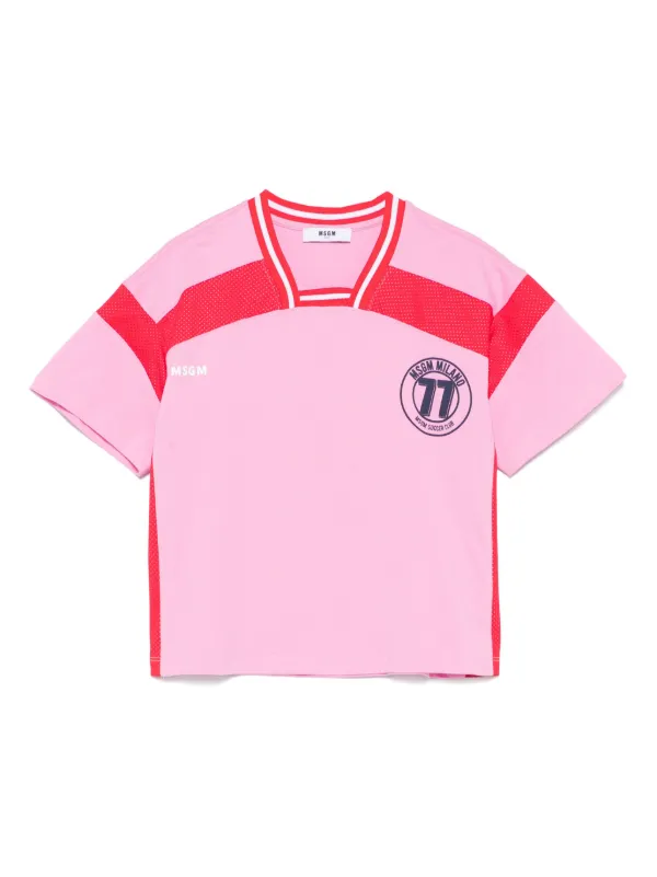 エムエスジーエム MSGM キッズ レディース 半袖Tシャツ S5MSJBTH036 JERSEY T-SHIRT BOY MSGM エムエスジーエム キッズ レディース 半袖Tシャツ
