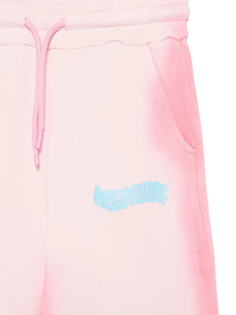 MSGM Kids Airbrushed fleece trainingsbroek Roze