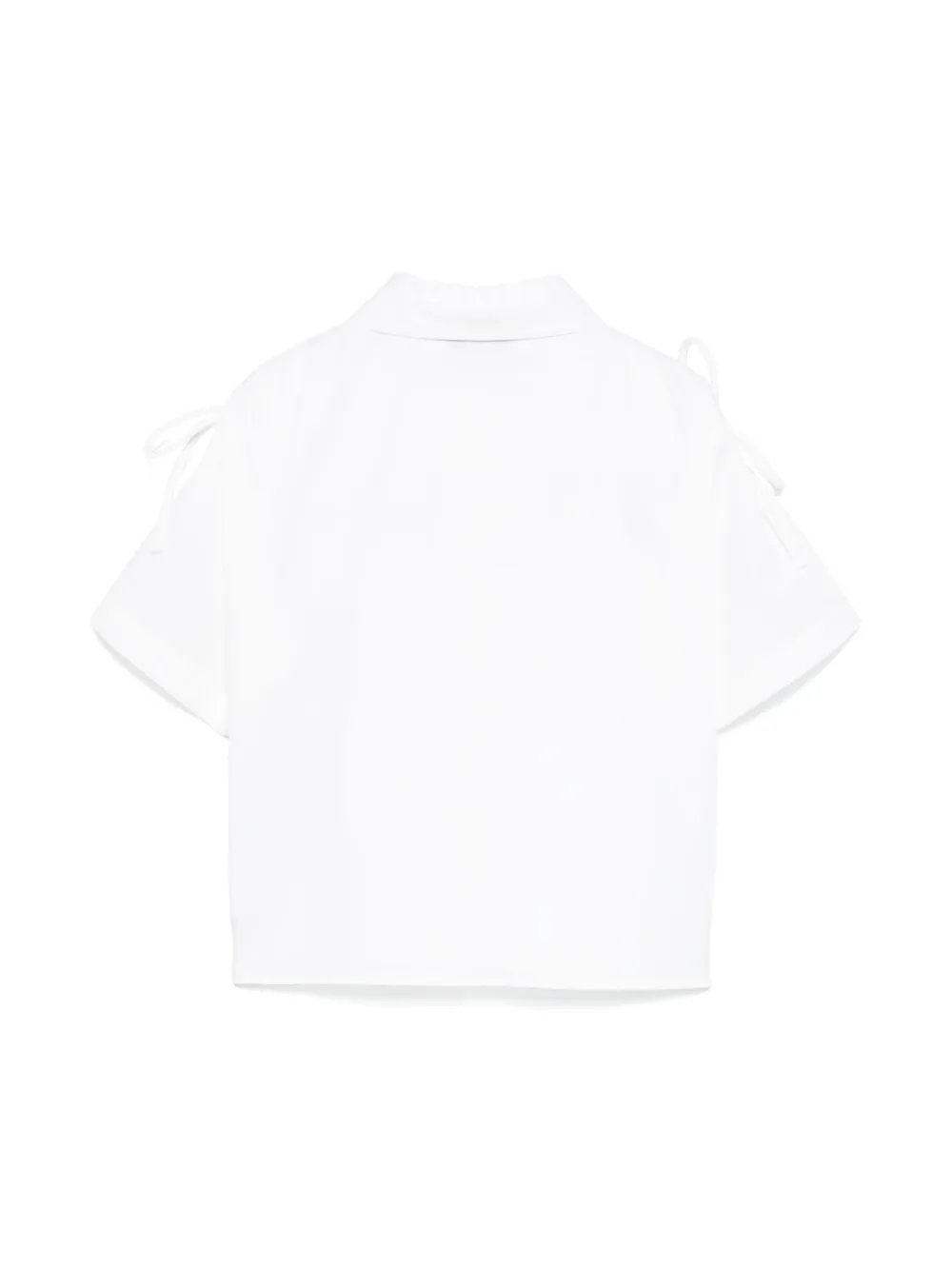 MSGM Kids Shirt met strikdetail - Wit