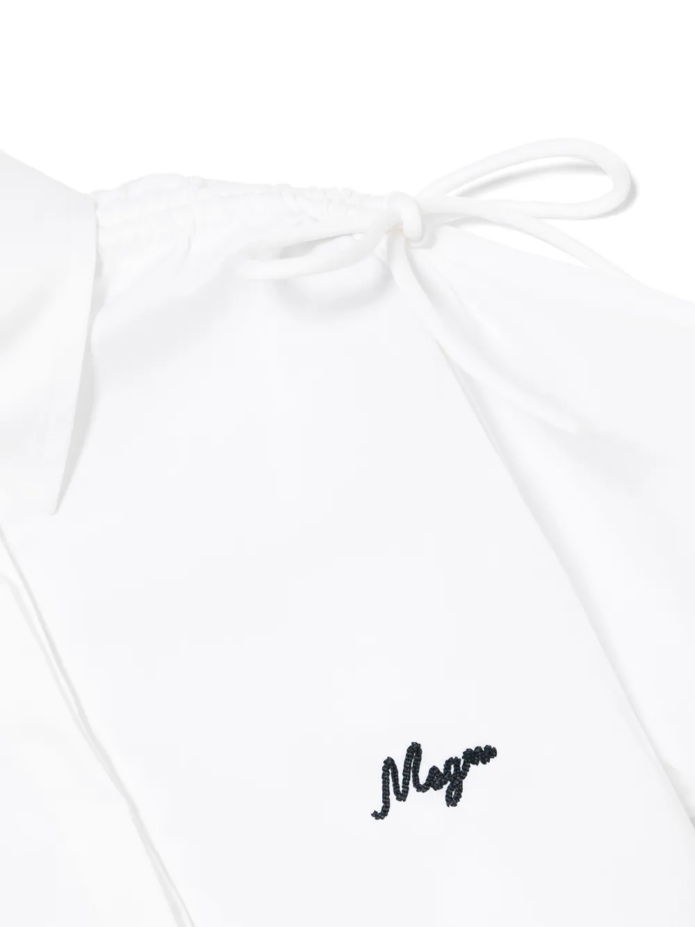 MSGM Kids Shirt met strikdetail Wit