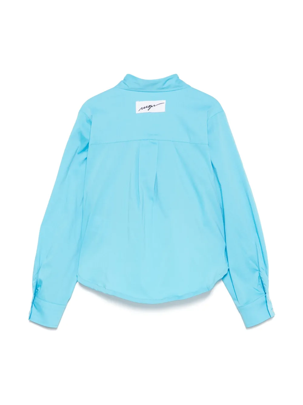 MSGM Kids Shirt met logoprint - Blauw