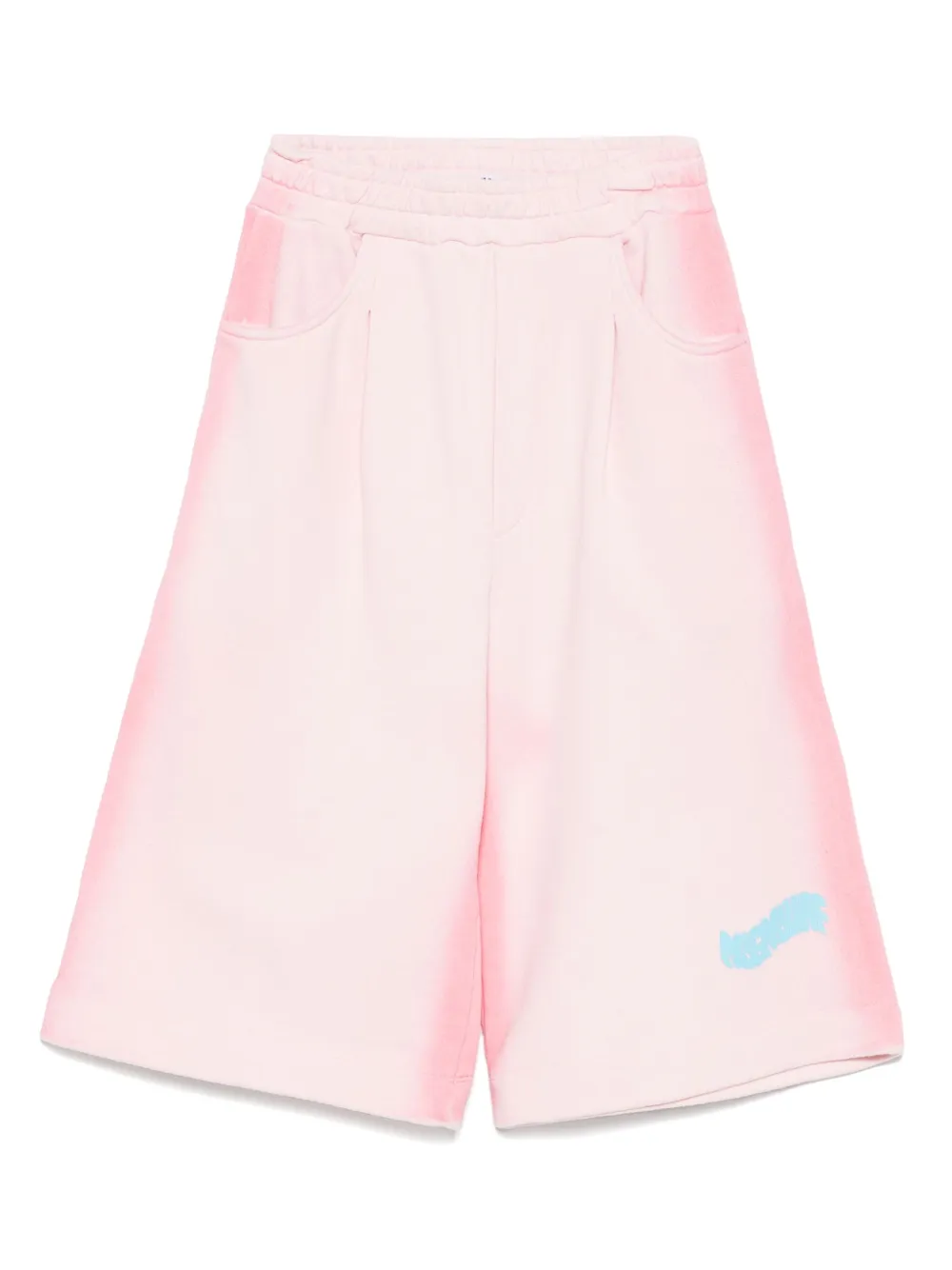 MSGM Kids airbrushed shorts | Pink | Image 1