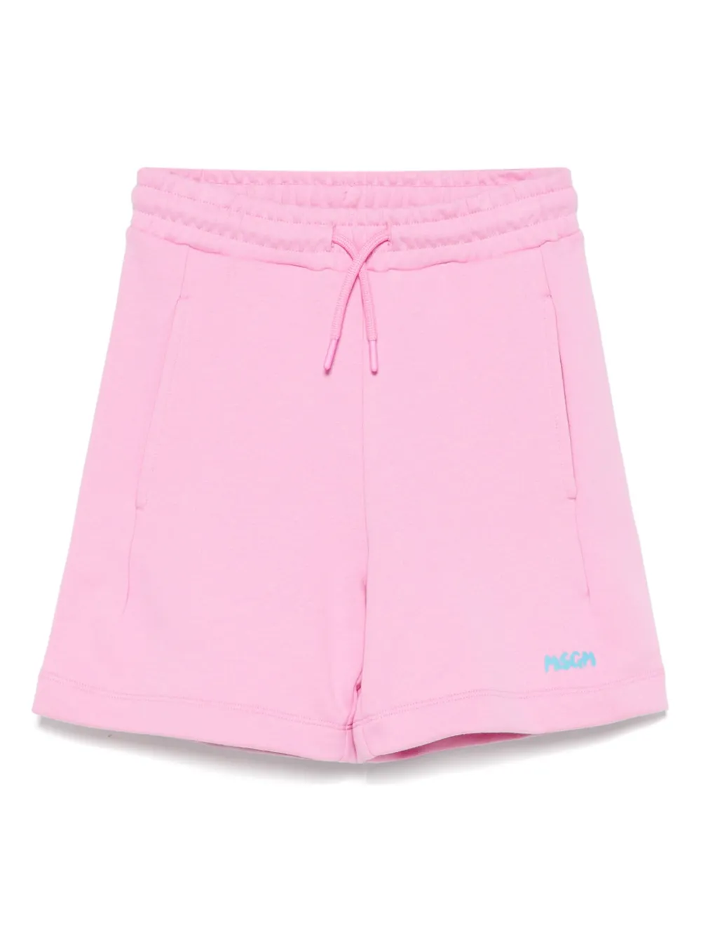 MSGM Kids logo-print track shorts | Pink | Image 1